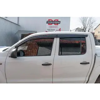 Ветровики на окна (4 шт., Sunplex Sport) Volkswagen Amarok 2010-2022 гг. фото 2