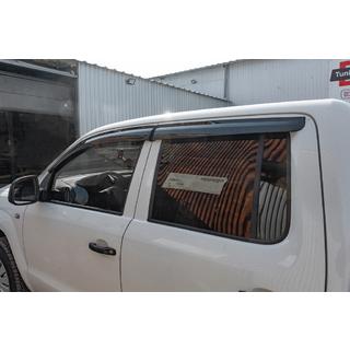 Ветровики на окна (4 шт., Sunplex Sport) Volkswagen Amarok 2010-2022 гг. фото 3