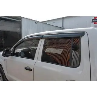 Ветровики на окна (4 шт., Sunplex Sport) Volkswagen Amarok 2010-2022 гг. фото 3