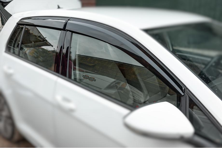 Volkswagen Golf 7/E-Golf 2012-2020 гг. Ветровики HB (4 шт., Sunplex Sport) Image