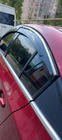 Chevrolet Cruze 2009–2015 гг. Ветровики с хромированным молдингом (4 шт., Sunplex Chrome) фото 3