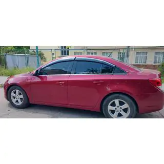 Ветровики с хромированным молдингом (4 шт., Sunplex Chrome) Chevrolet Cruze 2009–2015 гг. фото 1