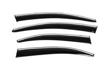 Citroen C-Elysee 2013-2022 гг. Ветровики с хромированным молдингом (4 шт., Sunplex Chrome) фото 10