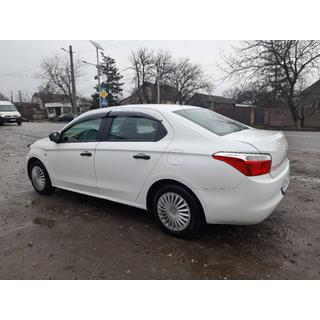 Ветровики с хромированным молдингом (4 шт., Sunplex Chrome) Citroen C-Elysee 2013-2022 гг. фото 1