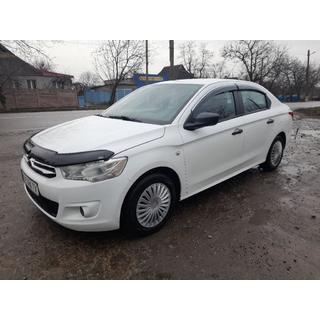 Ветровики с хромированным молдингом (4 шт., Sunplex Chrome) Citroen C-Elysee 2013-2022 гг. фото 4