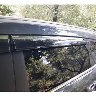 Ветровики с хромированным молдингом (4 шт., Sunplex Chrome) Hyundai Tucson TL 2016-2021 гг. фото 2