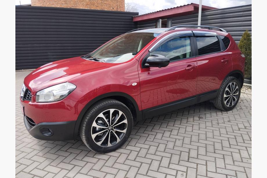 Nissan Qashqai 2007-2010 гг. Ветровики с хромированным молдингом (4 шт., Sunplex Chrome) Фото 3