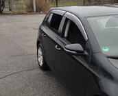 Volkswagen Golf 5 2003-2009 гг. Ветровики с хромированным молдингом (4 шт., Sunplex Chrome) фото 1