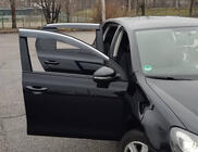 Volkswagen Golf 5 2003-2009 гг. Ветровики с хромированным молдингом (4 шт., Sunplex Chrome) фото 10