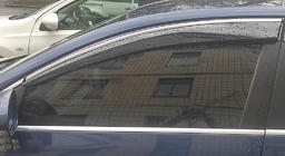 Volkswagen Passat B7 2012-2015 гг. Ветровики с хромированным молдингом SD (4шт, EU, Sunplex Chrome) фото 2