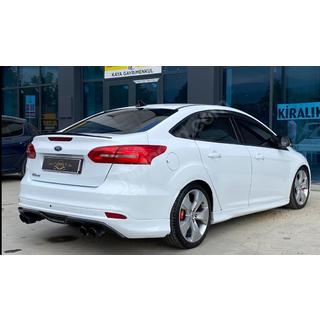 Спойлер Sedan LIP (Sunplex, черный) (107,2см x 5,5см) Ford Focus III 2011-2017 гг. фото 2