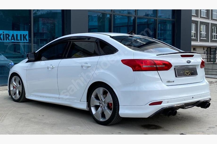 Ford Focus III 2011-2017 гг. Спойлер Sedan LIP (Sunplex, черный) (107,2см x 5,5см) Image