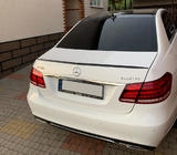 Mercedes E-class W212 2009-2016 гг. Спойлер Lip (Sunplex, Черный) (130,5см x 5,8см) фото 2