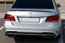 Mercedes E-class W212 2009-2016 гг. Спойлер Lip (Sunplex, Черный) (130,5см x 5,8см) фото 1