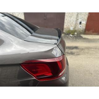 Спойлер Lip (Sunplex, черный) (118,5см x 5,5см) Peugeot 301 2012- гг. фото 3