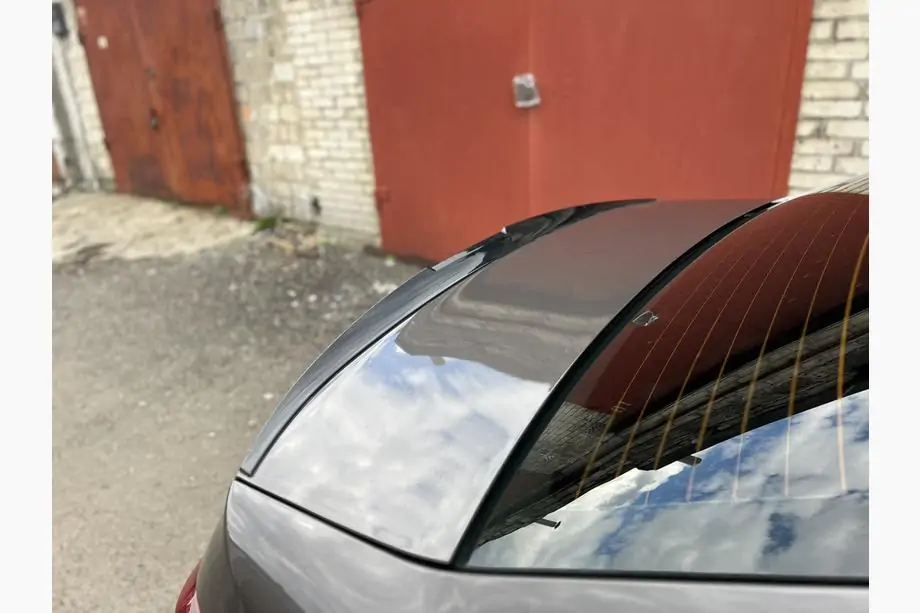 Peugeot 301 2012- гг. Спойлер Lip (Sunplex, черный) (118,5см x 5,5см) Image