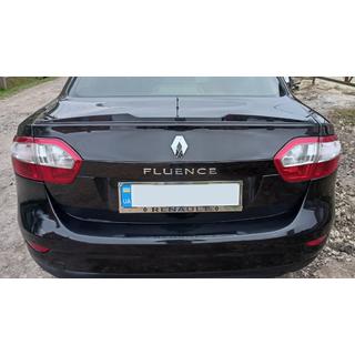 Спойлер LIP (Sunplex, черный) (125,4см x 7,2см) Renault Fluence 2009-2016 гг. фото 2