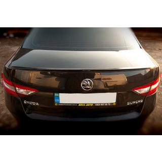 Спойлер LIP (Sunplex, черный) (119,2см*7,3см) Skoda Superb 2015-2024 гг. фото 3