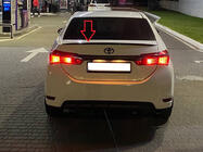 Toyota Corolla 2013-2019 гг. Спойлер Lip (Sunplex, черный) (118см *6,4см) фото 3