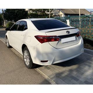 Спойлер Lip (Sunplex, черный) (118см *6,4см) Toyota Corolla 2013-2019 гг. фото 1