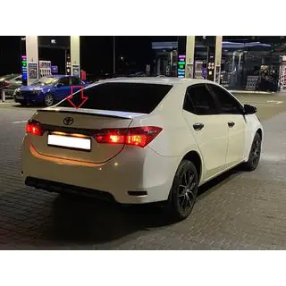 Спойлер Lip (Sunplex, черный) (118см *6,4см) Toyota Corolla 2013-2019 гг. фото 4
