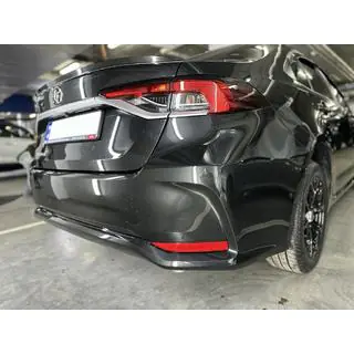 Спойлер Lip (Sunplex, черный) (117,9см * 5,5см) Toyota Corolla 2019- гг. фото 3