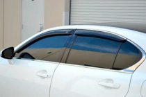 Lexus GS 2011-2020 гг. Ветровики с хромированным молдингом (4 шт, HIC) фото 2
