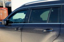Mercedes GLE W167 2018- гг. Ветровики с хромированным молдингом (4 шт, HIC) фото 3