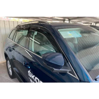 Ветровики на окна (4 шт, HIC) Skoda Kodiaq 2016-2023 гг. фото 1