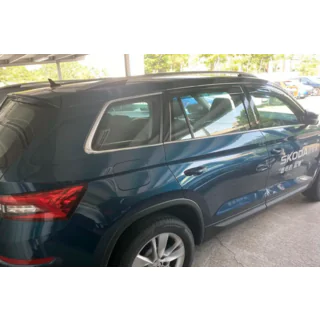 Ветровики на окна (4 шт, HIC) Skoda Kodiaq 2016-2023 гг. фото 2