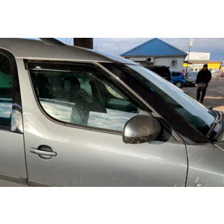 Ветровики на окна (4 шт, HIC) Skoda Roomster 2006-2015 гг. фото 2