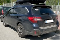 Subaru Legacy 2014-2019 гг. Ветровики с хромированным молдингом (4 шт, HIC) фото 2