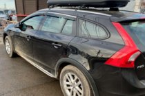 Volvo V60 2011-2018 гг. Ветровики с хромированным молдингом (4 шт, HIC) фото 2