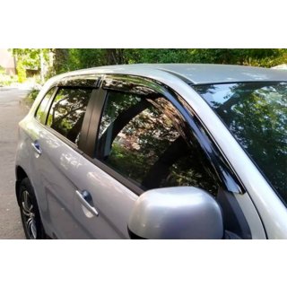 Ветровики на окна (4 шт, HIC) Citroen C-4 Aircross 2012-2017 гг. фото 1