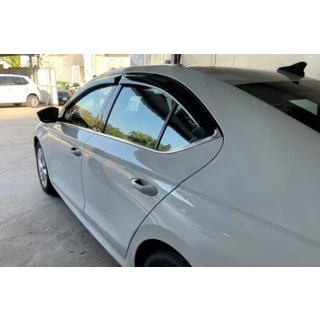 Ветровики Liftback (4 шт, HIC) Skoda Octavia IV A8 2020- гг. фото 2