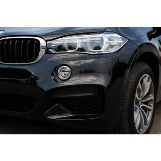 Хромированные накладки на противотуманные фары (2 шт) BMW X6 F16 2014-2019 гг. фото 2