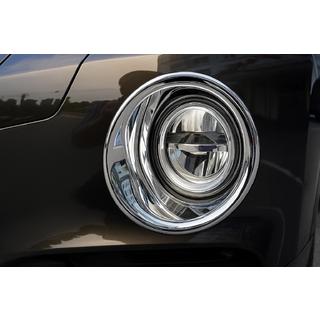 Хромированные накладки на противотуманные фары (2 шт) BMW X6 F16 2014-2019 гг. фото 1