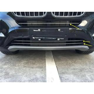 Комплект накладок на решетку бампера BMW X6 F16 2014-2019 гг. фото 1