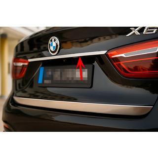 Хромированная накладка над номером BMW X6 F16 2014-2019 гг. фото 1