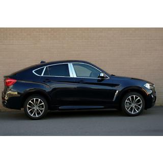 Комплект молдингов на окна (18 шт) BMW X6 F16 2014-2019 гг. фото 1