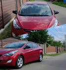 Hyundai Elantra (MD/UD) 2011-2015 гг. Накладки на зеркала без выреза под поворотник в стиле BMW (2 шт) фото 1