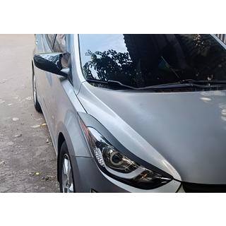 Накладки на зеркала без выреза под поворотник в стиле BMW (2 шт) Hyundai Elantra (MD/UD) 2011-2015 гг. фото 4