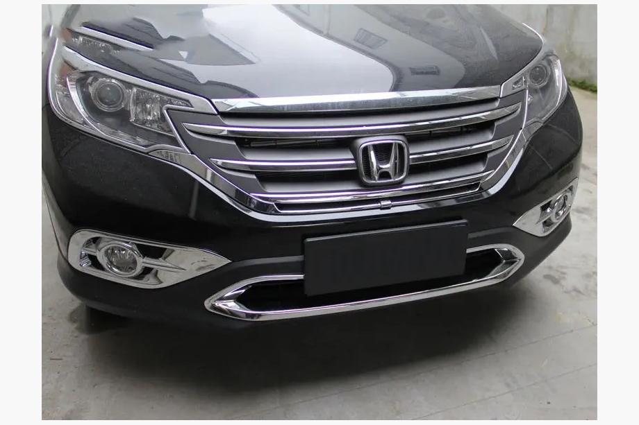 Honda CRV 2012-2016 гг. Хромированная окантовка решетки радиатора (ABS) Image