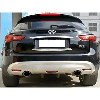 Задняя накладка Libao (пластик) Infiniti QX70 2013-2019 гг. фото 1