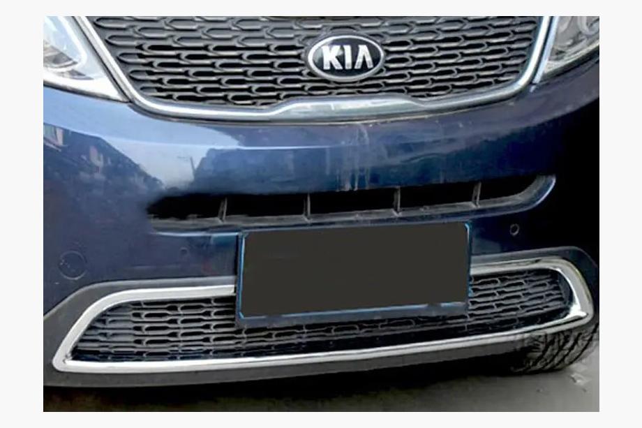 Kia Sorento II XM 2009-2014 гг. Накладка на передний бампер Libao (2013+) Image