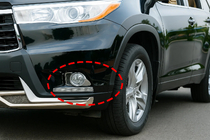 Toyota Highlander 2013-2019 гг. Накладки на противотуманные фары Libao (2013-2016 ABS) фото 1