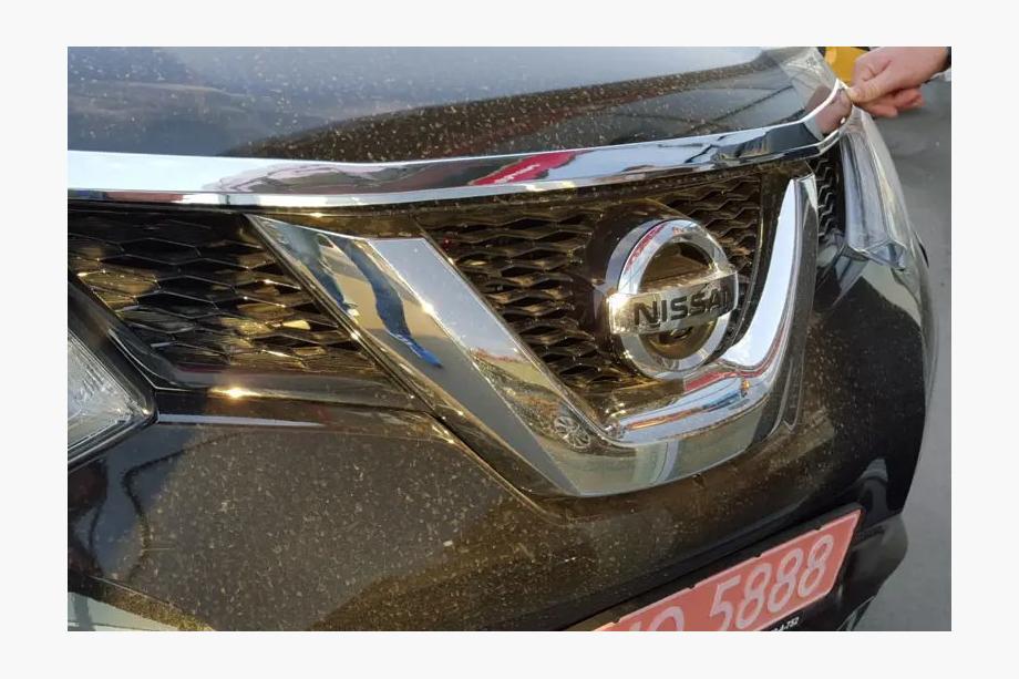 Nissan X-trail T32/Rogue 2014-2021 гг. Дефлектор капота Libao (пластик) Image