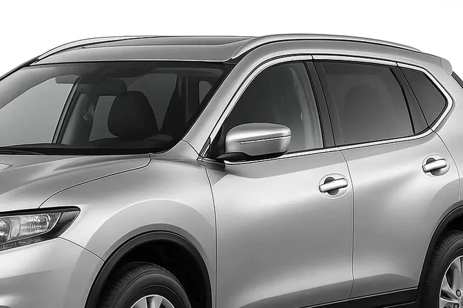 Nissan X-trail T32/Rogue 2014-2021 гг. Интегрированные рейлинги серые OEM (для X-trail, алюминий, установка на клей) Image