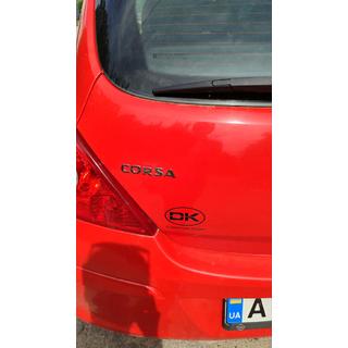 Надпись Corsa 12.5см x 1.6см фото 2