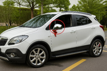 Opel Mokka 2012-2021 гг. Накладки на зеркала Libao (2 шт., пластик) фото 3
